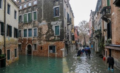 Veneza inundação. REUTERS/Manuel Silvestri