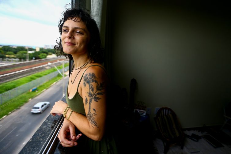 Brasília: Mariana Almeida, que está estudando para ser parteira.  (Foto: Marcelo Camargo/Agência Brasil)
