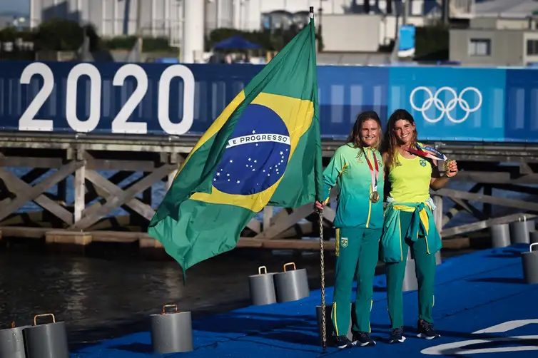 Jonne Roriz/COB/Direitos reservados Martine Grael, Kahena Kunze, 49er FX, vela, toquio 2020, olimpíada