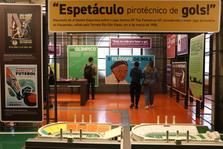 São Paulo (SP), 10/07/2024 - Reabertura do Museu do Futebol no Pacaembu. Foto: Rovena Rosa/Agência Brasil