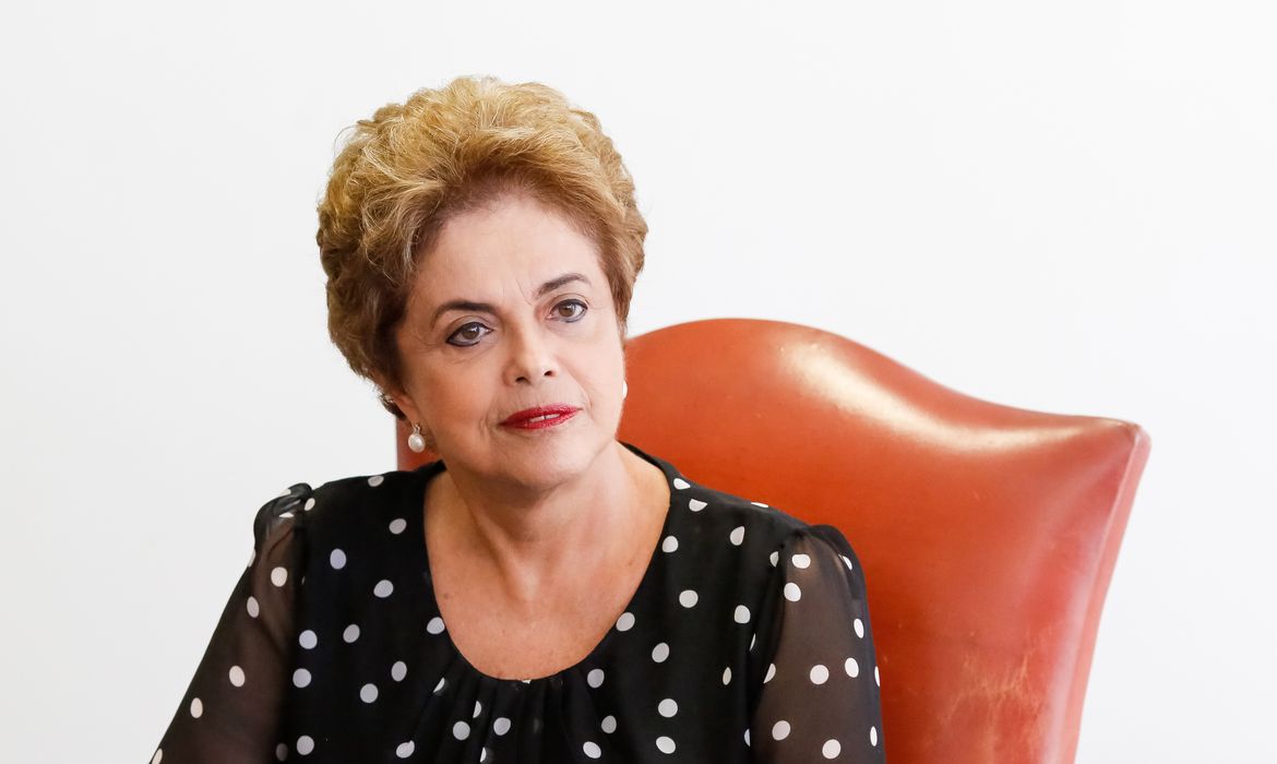 Brasília - Presidenta Dilma Rousseff durante entrevista à imprensa, no Palácio do Planalto  (Roberto Stuckert Filho/PR)