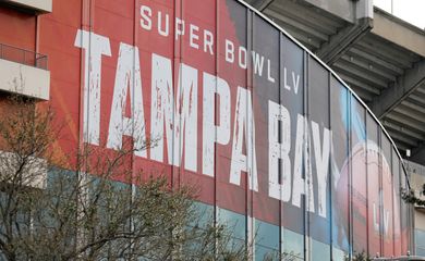Preparação para o Super Bowl LV em Tampa, Flórida