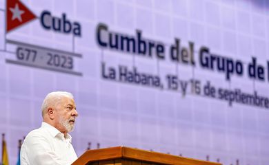 Havana-Cuba 16/09/2023, O presidente Lula, durante o debate Geral da Cúpula do G77 + China.  Foto: Ricardo Stuckert/PR