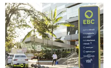 Brasília (DF), 09/05/2025 - Totem da Empresa Brasil de Comunicação (EBC).
Foto: Joédson Alves/Agência Brasil
