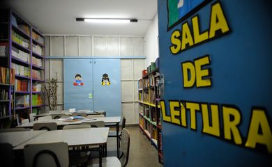 Sala de leitura da Escola Classe 305 Sul (Fabio Rodrigues Pozzebom/Agência Brasil)