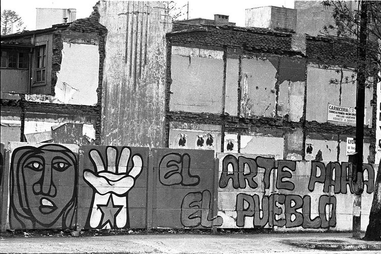 Chile-50 anos do Golpe - Murais de luta e esperança: a arte que resistiu à ditadura chilena. Foto: Biblioteca Nacional de Chile