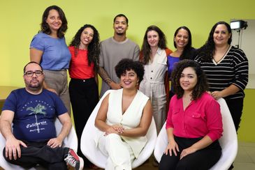 Brasília (DF), 13/06/2025 - Equipe de redes sociais da Agência Brasil com a Superintendente de Comunicação Digital e Mídias Sociais da EBC, Nicole Briones. Foto Redes sociais.