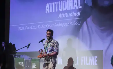 Goiás Velho (GO), 15/06/2025 - Cerimonia de premiação do 26ª edição do Festival Internacional de Cinema e Vídeo Ambiental (Fica 2025), com o tema “Cerrado: a savana brasileira e o equilíbrio do clima”.
Foto: Joédson Alves/Agência Brasil