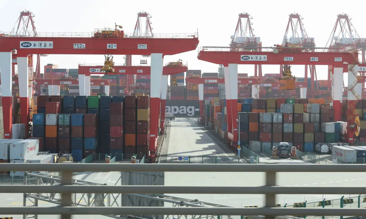 Porto de Yangshan, China
07/02/2025.  Reuters/Go Nakamura/Proibida reprodução