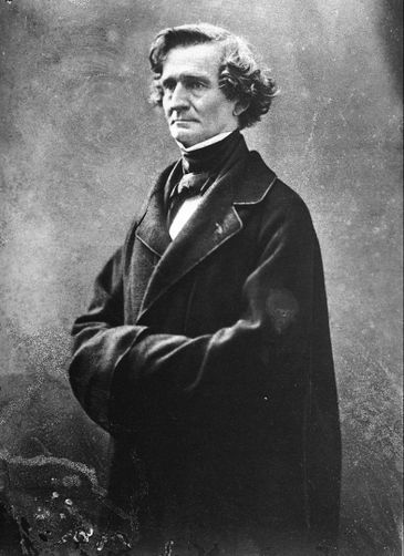 Berlioz, compositor francês, em fotografia de Félix Nadar tirada em janeiro de 1857