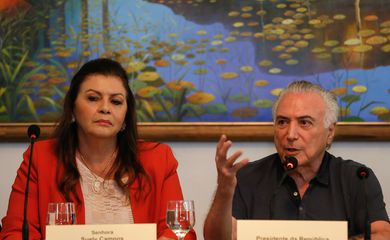 Boa Vista -  Presidente Michel Temer acompanhado da Governadora de Roraima, Suely Campo (Beto Barata/PR)