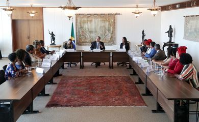 Presidente do STF, Ministro Luís Roberto Barroso em reunião com Bancada Negra da Câmara do Deputados. Foto: Gustavo Moreno/SCO/STF
