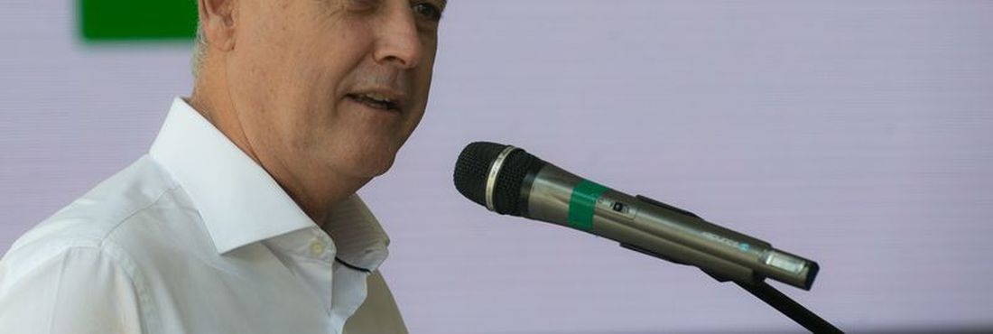 Rodrigo Rollemberg durante as comemorações do aniversário de Brasília