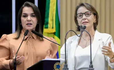 Brasília (DF) - 27/10/2024 - Candidatas Emília Corrêa, eleita em Aracaju, e Adriane Lopes, eleita em Campo Grande. Foto: Pedro França/Agência Senado e Gilton Rosas/Divulgação