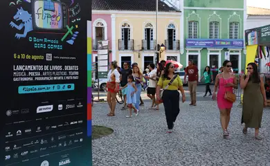 Salvador (BA), 07/08/2025 - Festa Literária Internacional do Pelourinho - Flipelô no Terreiro de Jesus. Foto: Rovena Rosa/Agência Brasil