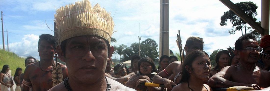 Ocupação do canteiro de obras da usina Hidrelétrica Belo Monte, no Pará.