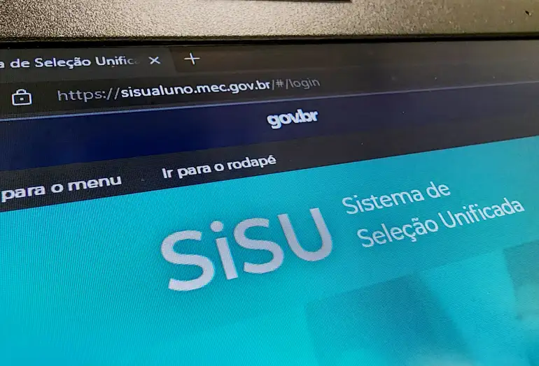Página do Sisu 2023 na internet. | Agência Brasil