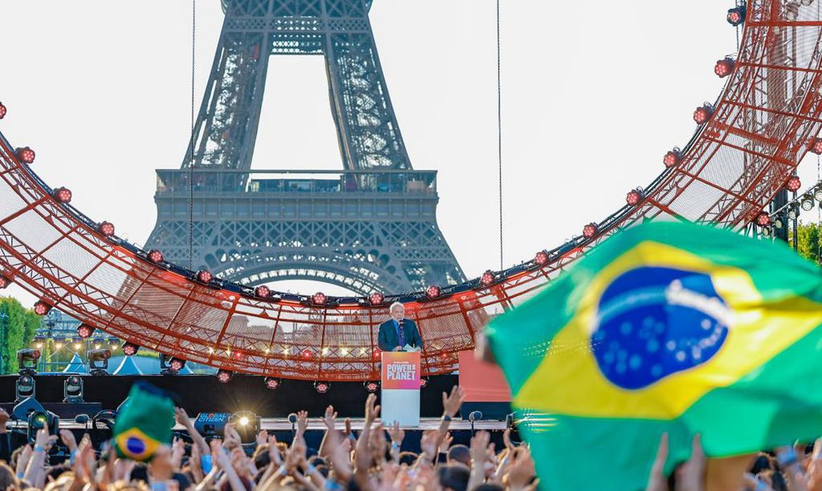 Paris, França, 22.06.2023 – Presidente Lula discursa no evento “Power Our Planet”, em Paris. Foto: Ricardo Stuckert/PR