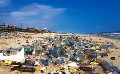 Poluição Plástica - Foto: Muntaka Chasant/Wikimedia
