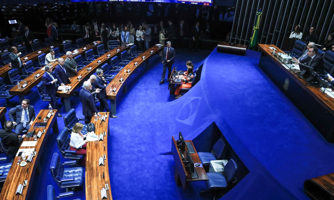 Brasília (DF) 11/06/2024  Senado durante sessão plenária para votar o projeto de lei (PL 5.395/2023) que cria a Política Nacional de Assistência Estudantil (Pnaes). Foto Lula Marques/ Agência Brasil
