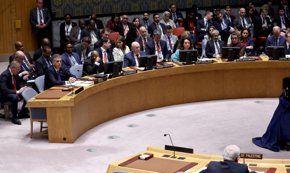 Reunião do Conselho de Segurança da ONU
 24/10/2023   REUTERS/Shannon Stapleton
