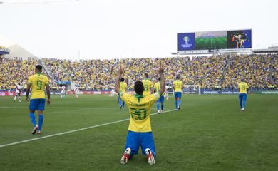 Jogador Firmino participa da Copa América 2019.