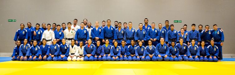 Treinamento da seleção de judô em Brasília