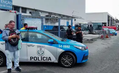 Sequestro de ônibus na rodoviaria do Rio de Janeiro. Foto: TV Brasil