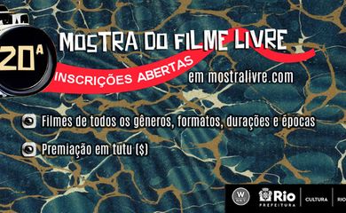 Rio de Janeiro (RJ) -   Cartaz da Mostra do Filme Livre.  Arte: Mostra do Filme Livre