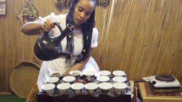 Caminhos da Reportagem - Emirados Árabes - No museu do Café é possível provar o café árabe