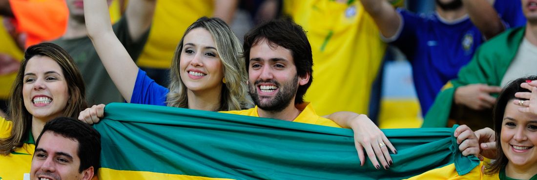 Torcida do Brasil na final da Copa das Confederações, no Maracanã