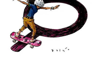 Dálcio desenha Raíssa Leal