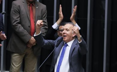 Brasília (DF) 06/07/2023 Comemoração da aprovação em primeiro turno da Reforma Tributária na Câmara dos Deputados.  Foto Lula Marques/ Agência Brasil.