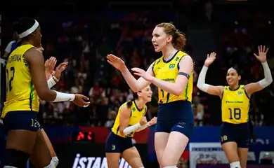 Brasil derrota Bélgica por 3 a 1 na abertura da segunda semana da Liga das Nações de vôlei feminino - em 18/06/2025