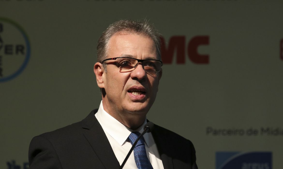 O ministro de Minas e Energia, Bento Albuquerque, participa da abertura do Ethanol Summit, no Centro Fecomercio de Eventos, em São Paulo.