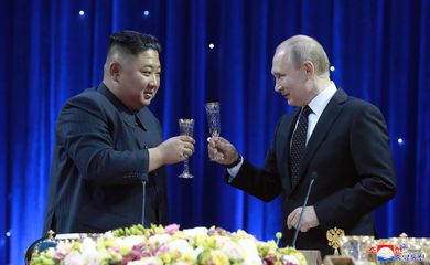 Kim Jong Un , Vladimir Putin, Russia