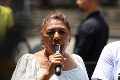 Rio de Janeiro (RJ), 14/03/2025 - A advogada Marinete da Silva, mãe de Marielle Franco fala durante ato em memória de sua filha, na Igreja Nossa Senhora do Parto, no centro do Rio de Janeiro. Foto: Tomaz Silva/Agência Brasil
