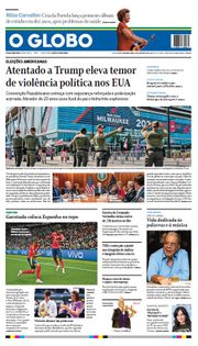 Capa do Jornal O Globo Edição 2024-07-15