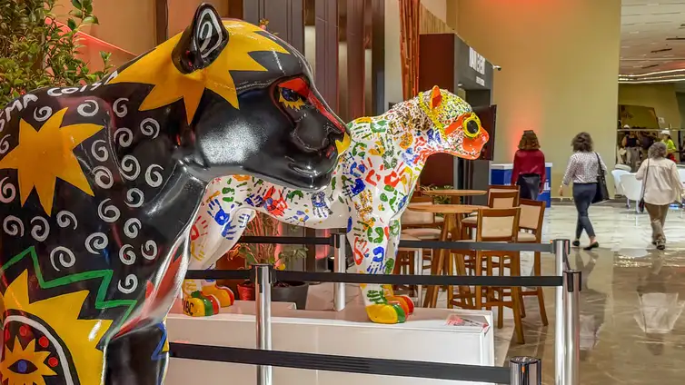 Campo Grande (MS), 21/03/2026 – Estruturas da COP 15, a Blue Zone, espaço oficial para as delegações internacionais e negociações da ONU, está instalada no Bosque Expo, o centro de eventos do Shopping Bosque dos Ipês.
Foto: Rafa Neddermeyer/Agência Brasil