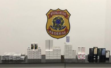 Produtos apreendidos pela PF em Foz do Iguaçu