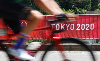 Prova de ciclismo durante a Olimpíada Tóquio 2020