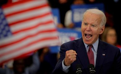FILE PHOTO: Democratic U.S. presidential candidate and former Vice President Joe Biden speaks during a campaign stop in Detroit, Michigan