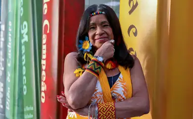 Rio de Janeiro (RJ), 17/04/2024 - Eliane Potiguara, educadora e ativista, considerada a primeira escritora indígena a publicar um livro no Brasil. Foto: Tânia Rêgo/Agência Brasil