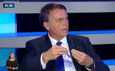 Bolsonaro participa de sabatina na TV Record 26/09/2022