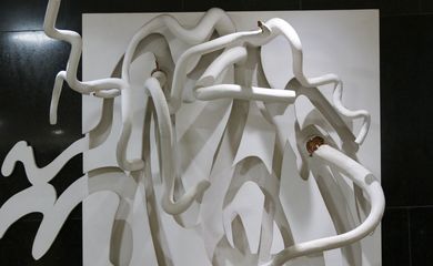 Obras de artes danificadas no Palácio do Planalto após atos terroristas no ultimo domingo