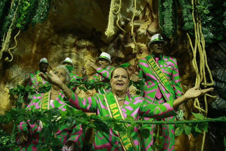 Desfile da Mangueira no Carnaval 2019 no Rio de Janeiro