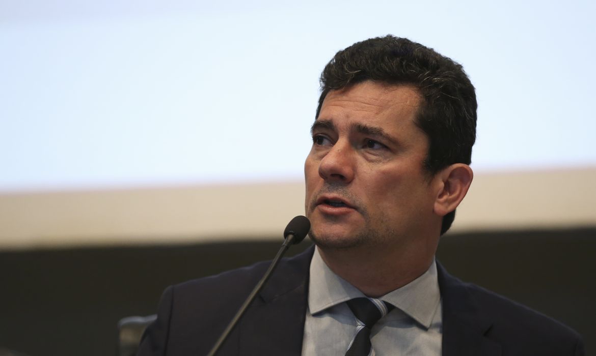 O ministro da Justiça e Segurança Pública, Sergio Moro, participa do seminário Temas de Direito e Economia