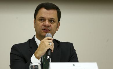 O ministro da Justiça e Segurança Pública, Anderson Torres, durante entrevista coletiva sobre a Operação Eleições 2022 no segundo turno.