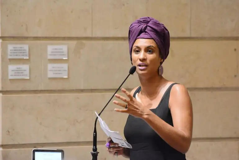 Vereadora Marielle Franco (PSOL) na Câmara de Vereadores do Rio de Janeiro