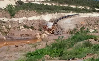 Mariana/MG - Dique S3, uma das estruturas construídas para conter a lama que se espalhou após o rompimento da Barragem do Fundão (Léo Rodrigues/Agência Brasil)